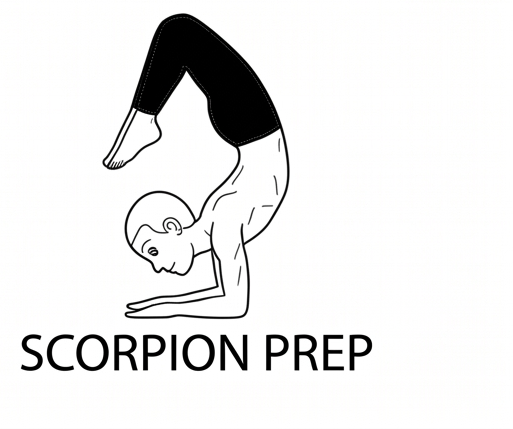 Visual sketch of Scorpion Prep (Vrischikasana Prep)